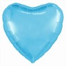 Ag (18''/46 см) Сердце, Холодно-голубой, 1 шт.