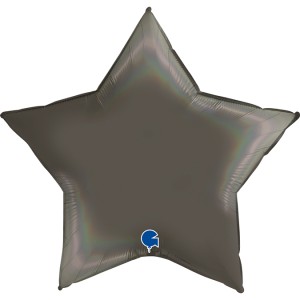 Gr (36''/91 см) Звезда, Черная платина, Голография, 1 шт. в уп.