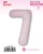 Fm (40''/102 см) Цифра, 7 Slim, Пыльная роза, Сатин, 1 шт. в уп.