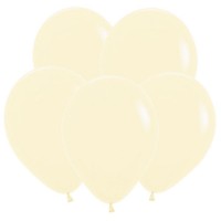 Sp (5"/13 см) Нежно-желтый, Пастель Матовый (Макаронс) (620), 100 шт.