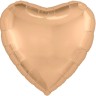 Ag (19"/48 см) Сердце, Персиковый пух, 1 шт.