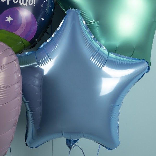 Ag (19''/48 см) Звезда, Нежно-голубой, 1 шт.
