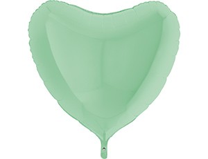 Gr (36''/91 см) СЕРДЦЕ Пастель Matte Green, 1 шт.