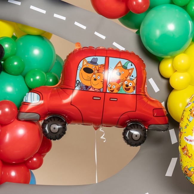 Fa (30''/76 см) Фигура, Три Кота, Автомобиль, 1 шт. в уп.