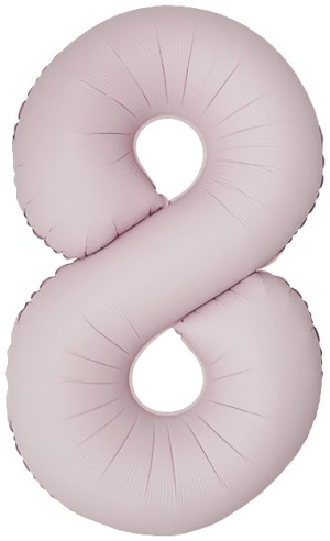 Fm (40''/102 см) Цифра, 8 Slim, Пыльная роза, Сатин, 1 шт. в уп.