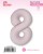 Fm (40''/102 см) Цифра, 8 Slim, Пыльная роза, Сатин, 1 шт. в уп.