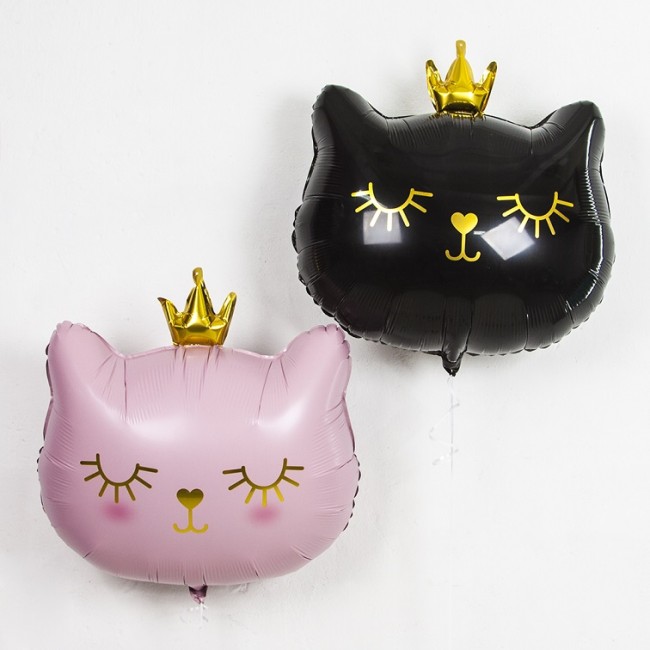 Fa (30''/76 см) Фигура, Котенок Принцесса, Черный, 1 шт.