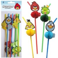 BA Трубочки для коктейля Angry Birds, 8 шт.
