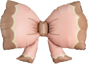 Fa (37''/94 см) Фигура, Бант, Розовый, Сатин, 1 шт.