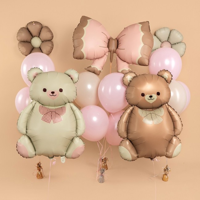 Fa (37''/94 см) Фигура, Бант, Розовый, Сатин, 1 шт.