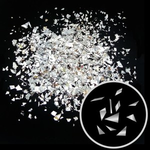 Конфетти Дробленые Серебряные, 250 гр