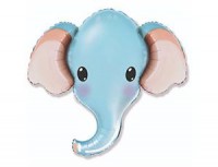 Fm (39"/99 см) Голова Слона голубая, 1 шт.