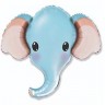Fm (39"/99 см) Голова Слона голубая, 1 шт.