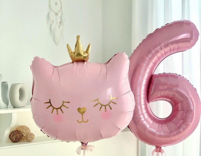 Fa (29''/74 см) Фигура, Котенок Принцесса, Розовый, 1 шт.