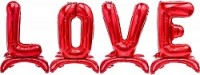 Набор шаров-букв (32"/81 см) LOVE, на подставке, Красный, 1 упак. в упак.