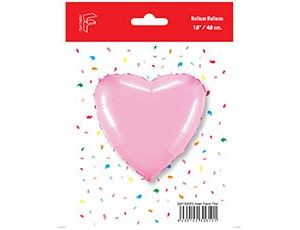 Fm (18''/45 см) /СЕРДЦЕ Пастель Pink УП, 1 шт.