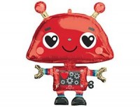 Аn (35"/88 см) ФИГУРА/P35 Робот влюбленный сердца Red, 1 шт.