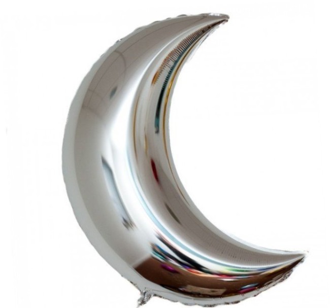 Fm (36''/91 см) Фигура, Полумесяц, Серебро, 1 шт.