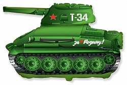 Fm (31''/79 см) /Фигура Танк T-34, Зеленый, 1 шт.
