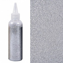 Глиттер Серебро, 80гр, в банке