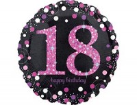 An (18''/45см) /Sparkling Birthday 18 pink