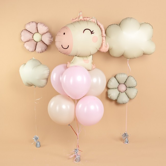 Fa (31''/79 см) Фигура, Милый единорог, Розовый, Сатин, 1 шт. в уп.