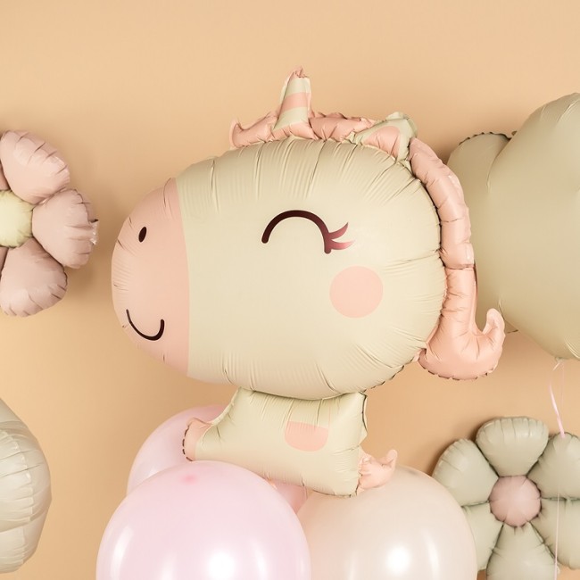 Fa (31''/79 см) Фигура, Милый единорог, Розовый, Сатин, 1 шт. в уп.