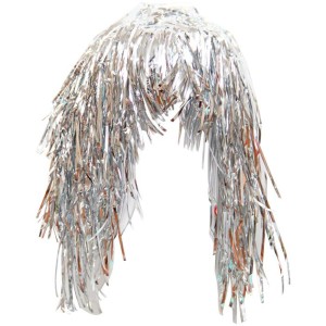 Парик "Дождик. Медиум" Серебряный, 45 см.