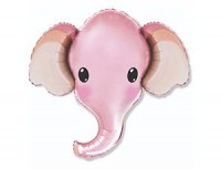 Fm (39"/99 см) Голова Слона розовая, 1 шт.