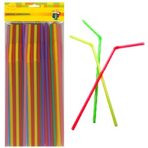 BA Трубочки для коктейля ассорти, 50 шт. BA Трубочки для коктейля ассорти, 50 шт.