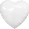 Ag (36"/91 см) Сердце, Белый, 1 шт. в уп.