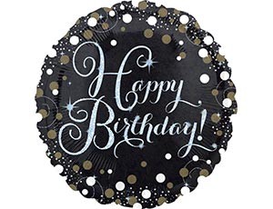 An (18&quot;/46 см) HB Sparkling Birthday gold S55 (1 шт.)
