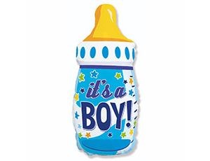 Fm (31"/79 см) Бутылка IT'S A BOY голубая, 1 шт.