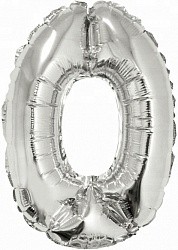 Fa (16"/41 см) Мини-Цифра с клапаном, 0, Серебро, 1 шт.