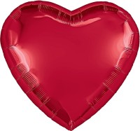 Ag (36"/91 см) Сердце, Красный, 1 шт. в уп.