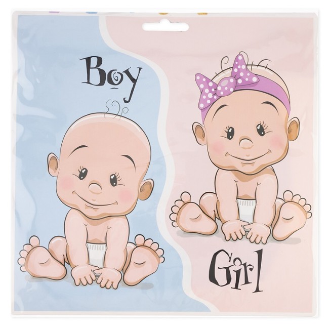 Дб (36''/91 см) Гендер Пати, с конфетти, Черный, пастель, 1 шт. в уп.