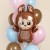 Gr (26''/66 см) Фигура, Плюшевый эльф, Коричневый, 1 шт.