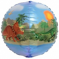 Fa (24&quot;/61 см) Сфера 3D, Динозавры, 1 шт.