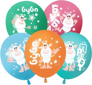 512 (12''/30 см) Буба, Ассорти, пастель, 1 ст, 25 шт.