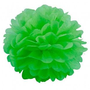Бумажный помпон Лайм (10"/25 см)