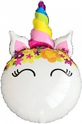 Fa (31"/79 см) Фигура, Голова, Цветочный Единорога (1 шт.)