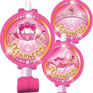 F Язычок-гудок с карточкой Моя Принцесса 6шт