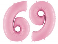 Gr (40''/102 см) /ЦИФРА 6/9 Пастель Pink