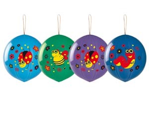 Gm (18''/45см) /Панч-болл с рисунком Насекомые многоцветные, 25 шт