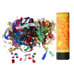 AC 16см Пневмохлопушка пружинная фольгированное конфетти 24шт/уп AC 16см Пневмохлопушка пружинная фольгированное конфетти 24шт/уп