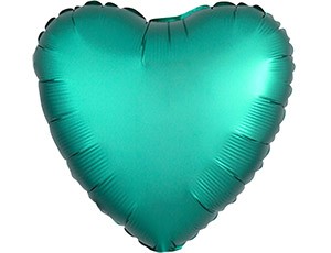 Аn (18''/46 см) СЕРДЦЕ Сатин Jade, 1 шт.