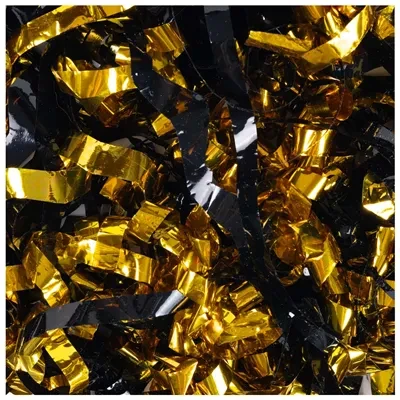 Пневмохлопушка 30 см Бумфети Black&Gold серпантин, 1 шт.