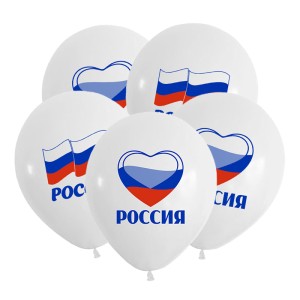 Вп (12''/30 см) Россия (2 дизайна), Ассорти Пастель, 50 шт.