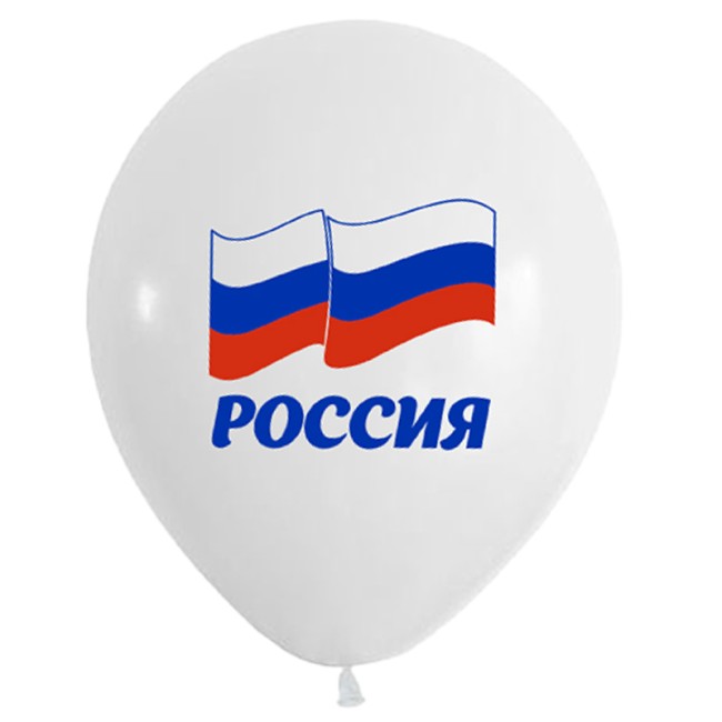 Вп (12''/30 см) Россия (2 дизайна), Ассорти Пастель, 50 шт.