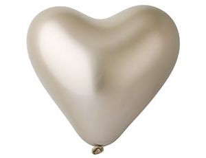 Gm Сердце (12''/30 см) /88 Хром Shiny Golg, 25 шт.